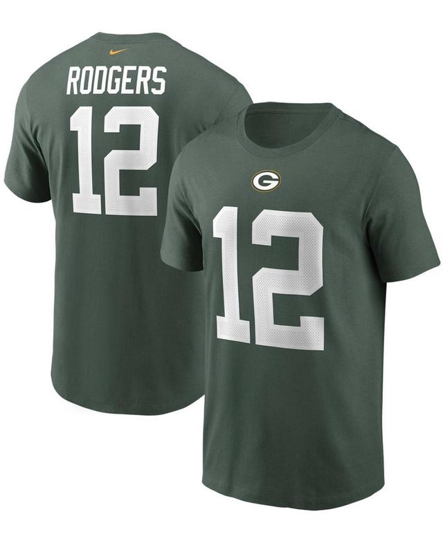 Mens Nike Aaron Rodgers Bay Packers Name & Number T-Shirt Product Image