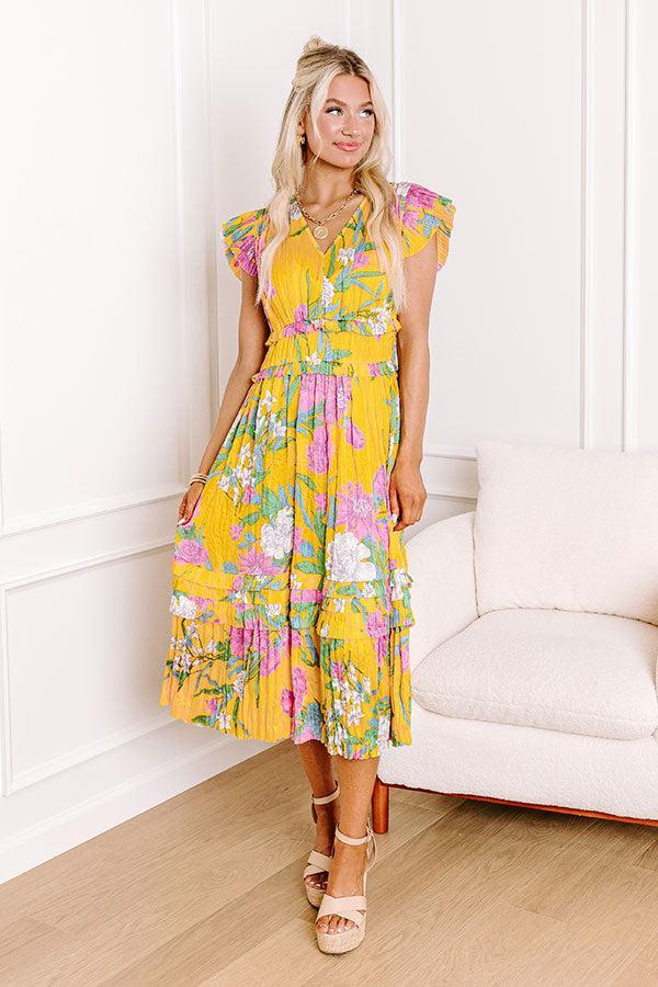 Date Night In Madrid Floral Midi Product Image