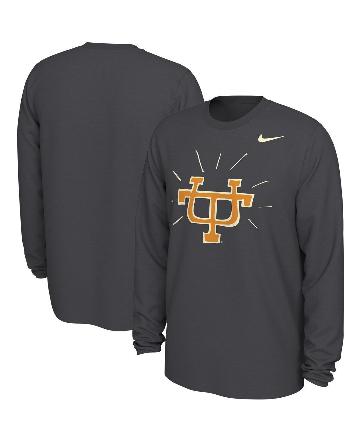 Mens Nike Anthracite Tennessee Volunteers UT Smokey Long Sleeve T-Shirt Product Image