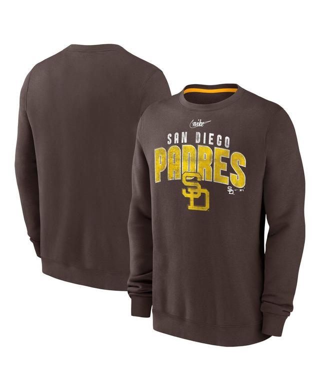 Mens Nike Brown San Diego Padres Cooperstown Collection Team Shout Out Pullover Sweatshirt Product Image