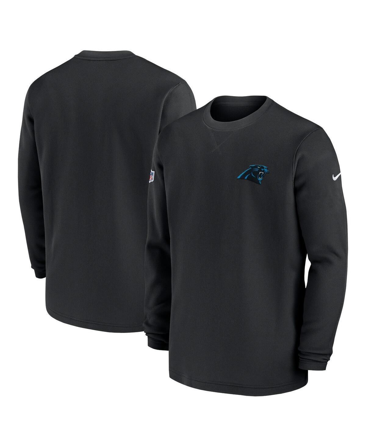 NIKE Carolina Panthers Sideline Menâs  Men's Dri-fit Nfl 1/2-zip Long-sleeve Top In Black Product Image