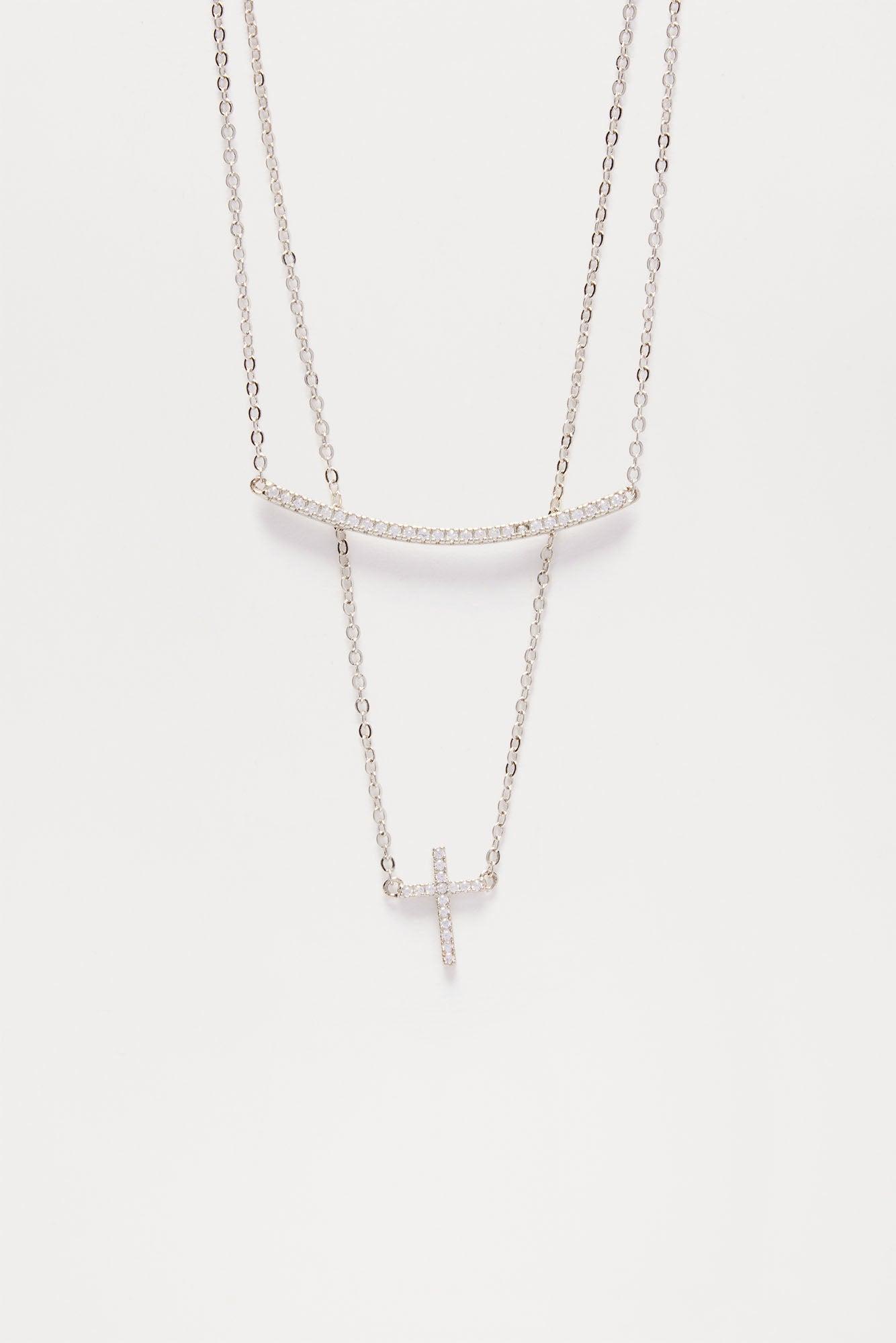 Standards Are High Layered Necklace - Silver Product Image