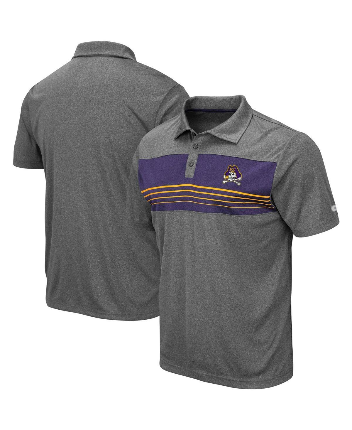 Mens Colosseum Heathered Charcoal Georgetown Hoyas Smithers Polo Product Image