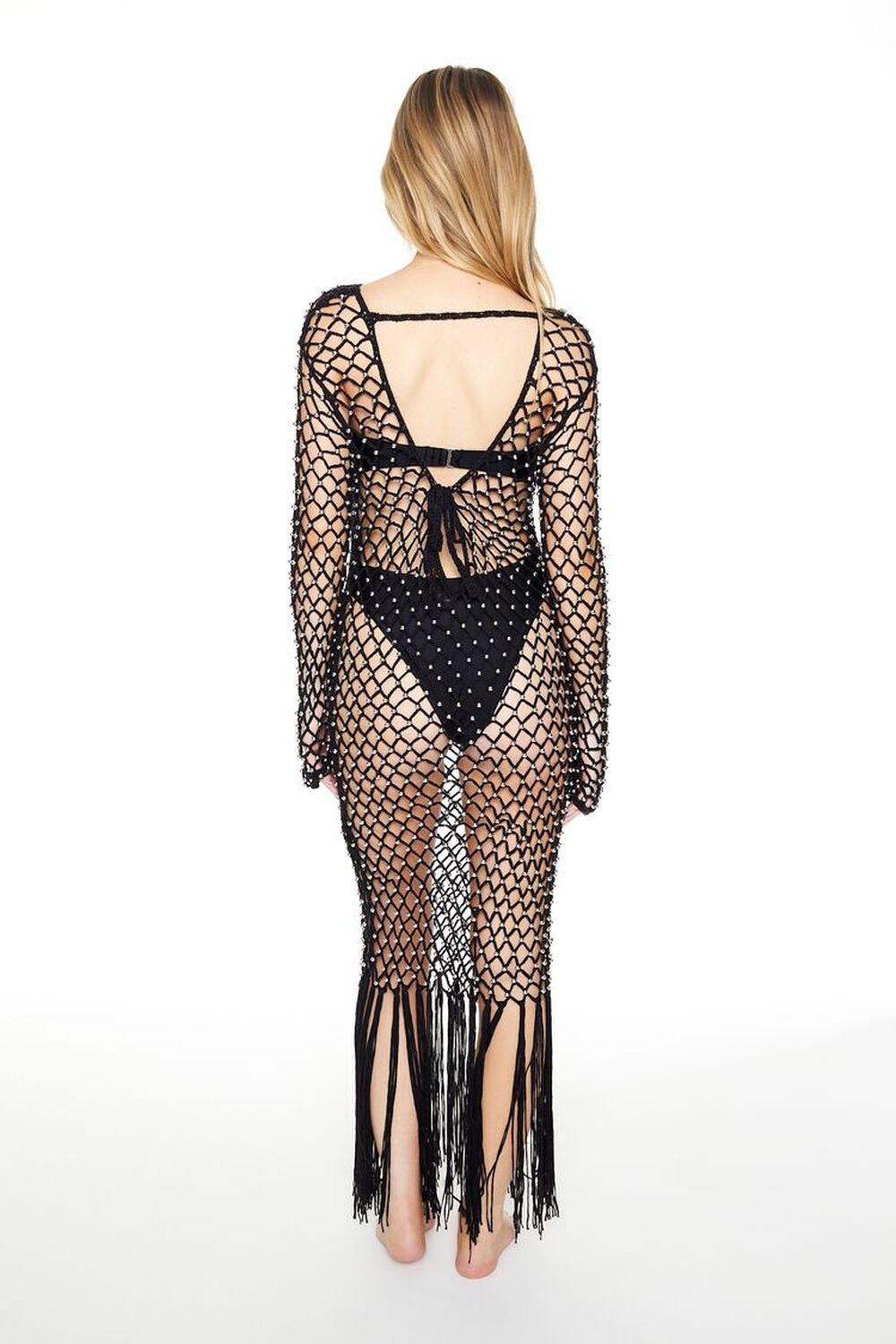 Rhinestone Crochet Swim Cover-Up Dress | Forever 21 Product Image