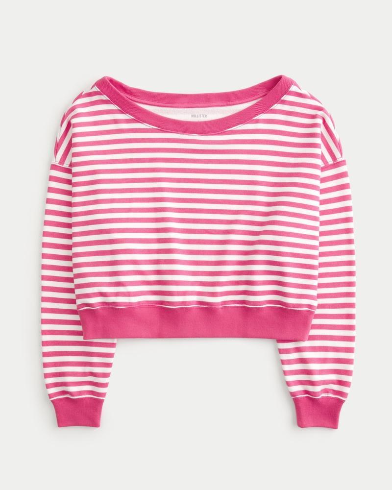 Easy Off-the-Shoulder Sweatshirt Product Image