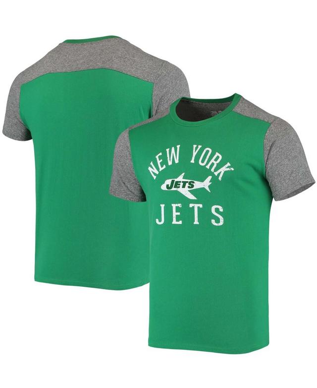 Mens Kelly Green New York Jets Gridiron Classics Field Goal Slub T-shirt - Kelly Green Product Image