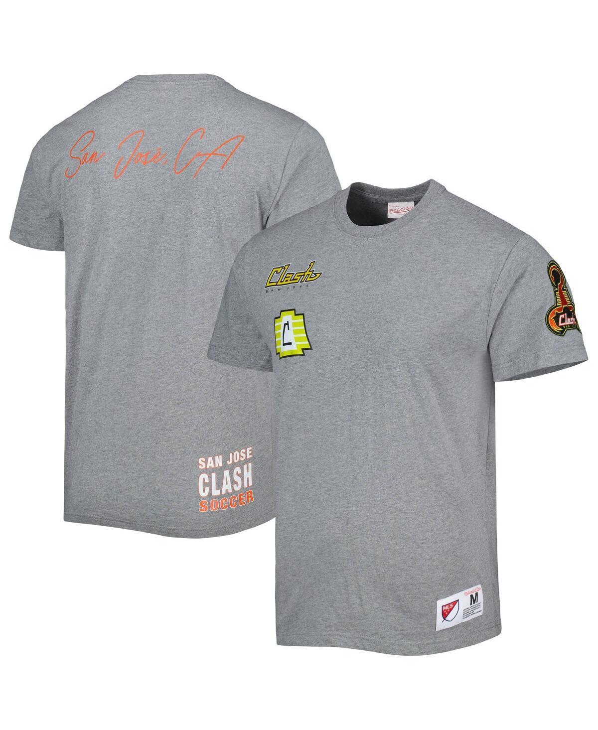 Mens Mitchell & Ness Gray San Jose Earthquakes City T-shirt Product Image