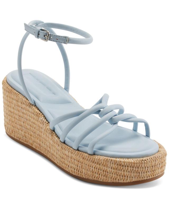 Dkny Womens Cyrilla Strappy Platform Wedge Sandals Product Image