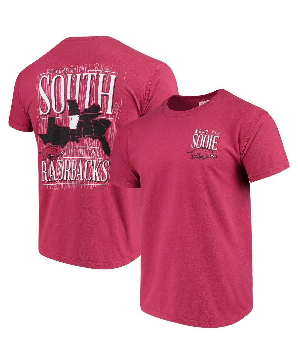 Mens Cardinal Arkansas Razorbacks Welcome to the South Comfort Colors T-shirt Product Image