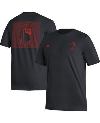 Mens adidas Black Belgium National Team Pattern Crest T-shirt Product Image