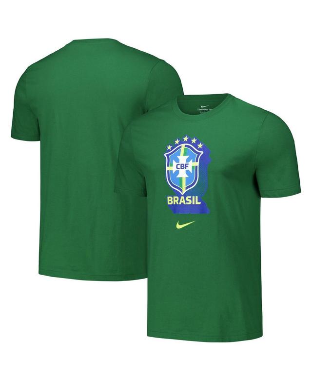 Nike Mens Green Brazil National Team Crest Core T-Shirt Product Image