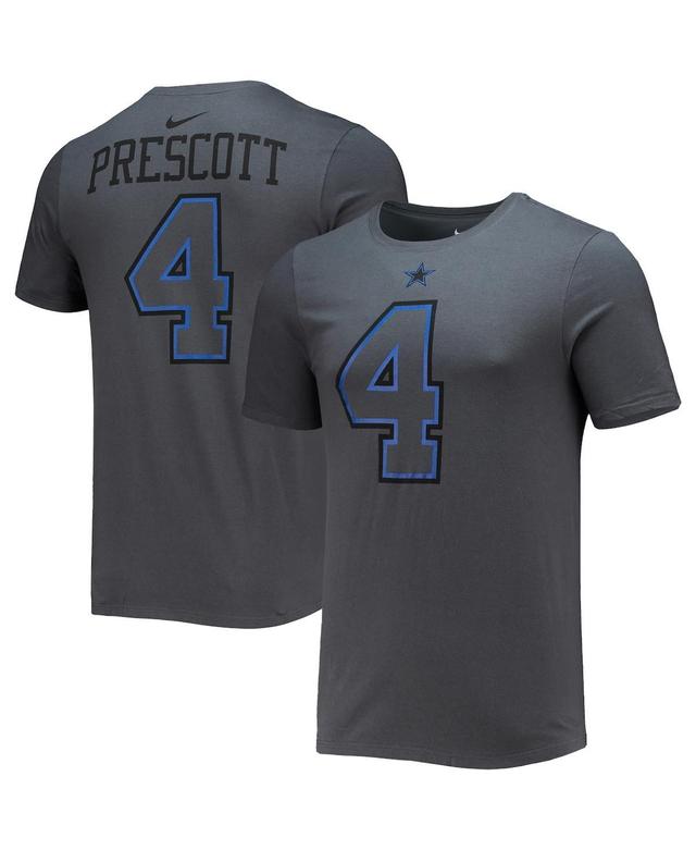 Mens Nike Dak Prescott Black Dallas Cowboys Player Name and Number T-shirt Product Image