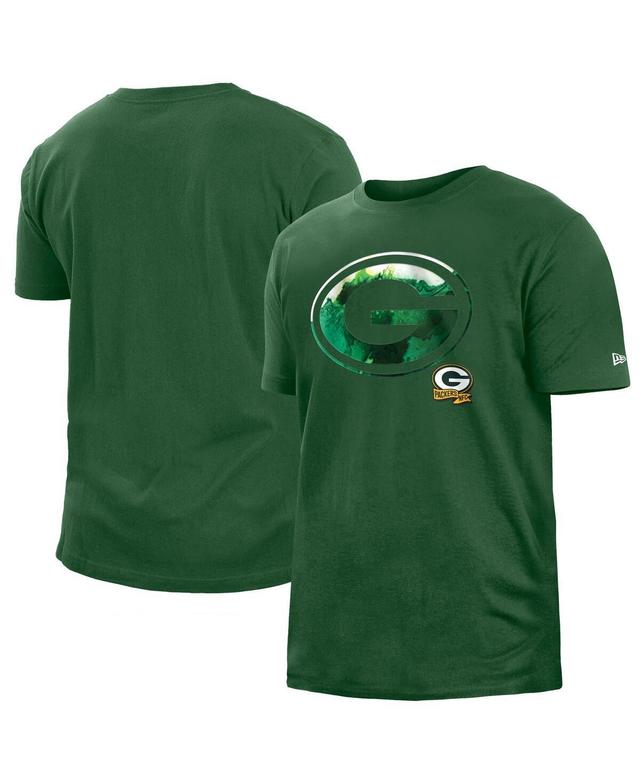 Mens New Era Bay Packers 2022 Sideline Ink Dye T-Shirt Product Image