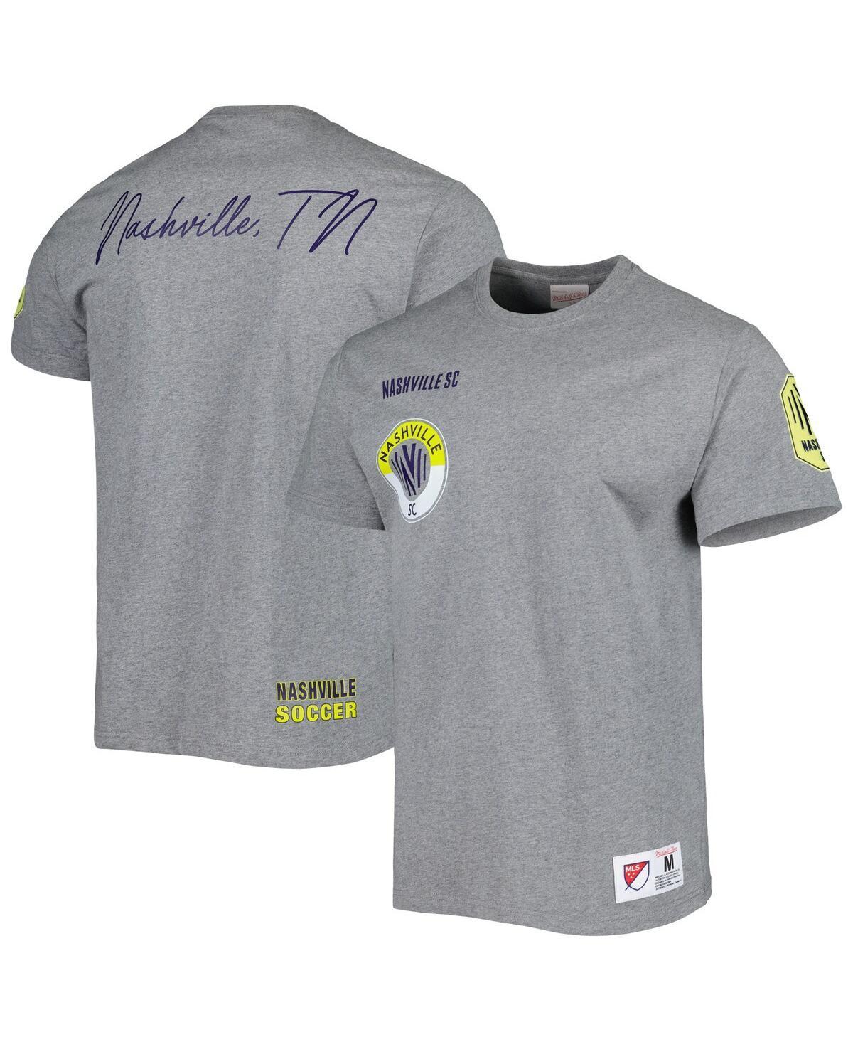 Mens Mitchell & Ness Gray Nashville Sc City T-shirt Product Image