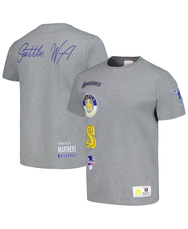 Mens Mitchell & Ness Heather Gray Seattle Mariners Cooperstown Collection City Collection T-Shirt Product Image