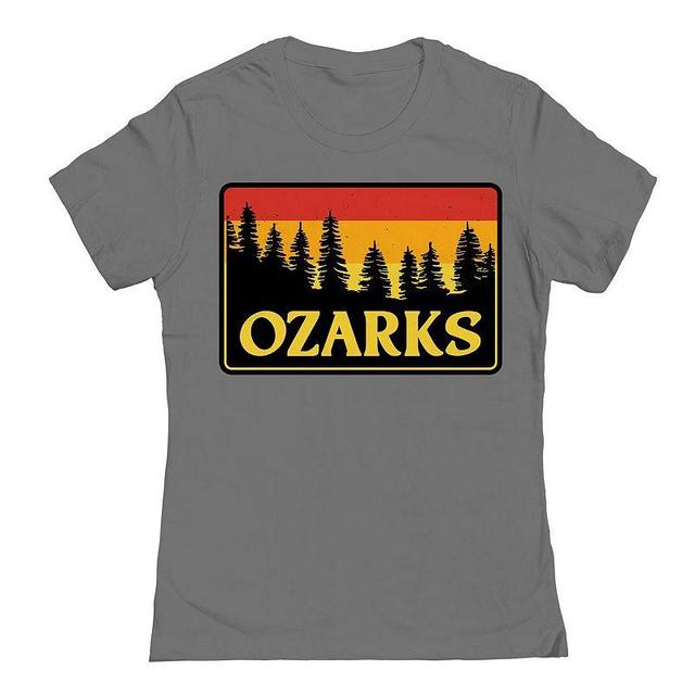 Juniors Ozarks Womens Graphic Tee, Girls Grey Product Image