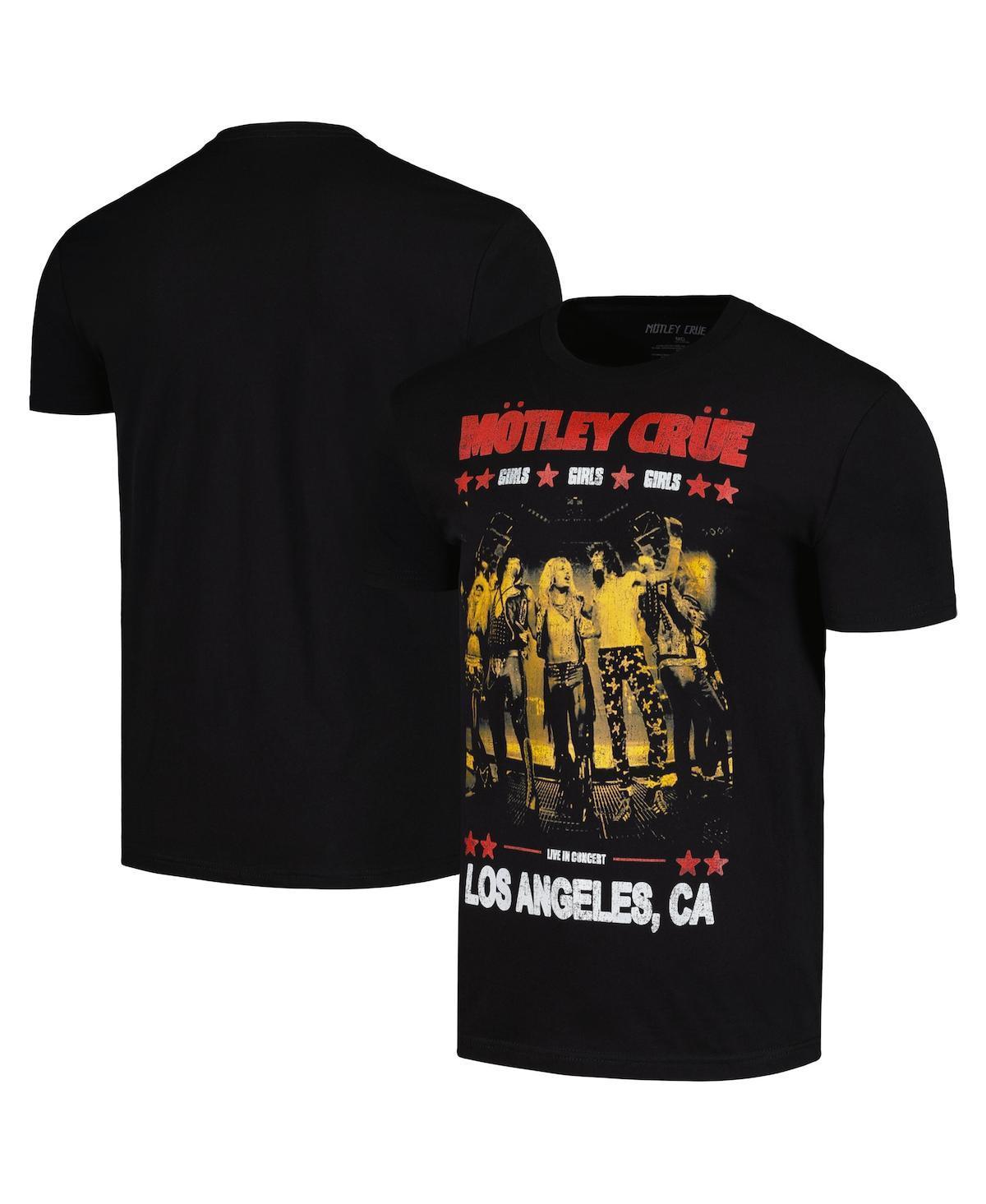 Global Merch Mens Black Motley Crue Girls Girls Girls Live Poster T-Shirt Product Image