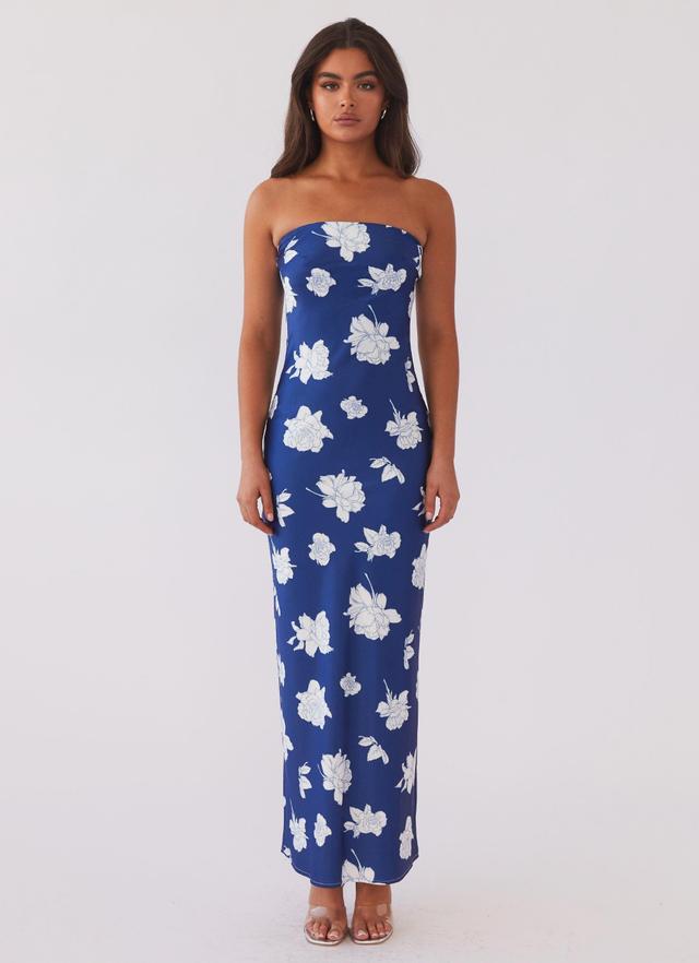 What I Want Maxi Dress - Navy Flora Product Image