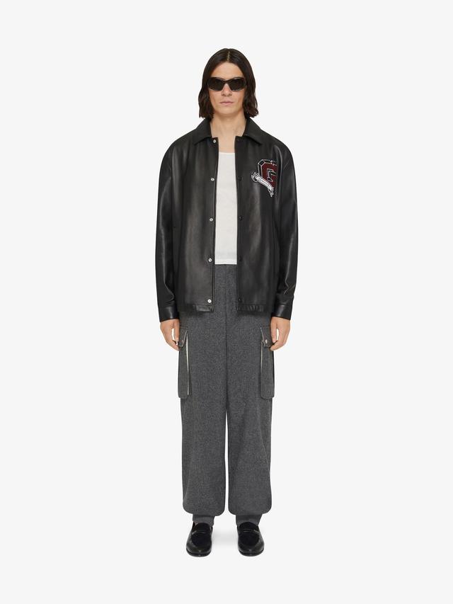 GIVENCHY College jacket in leather Product Image