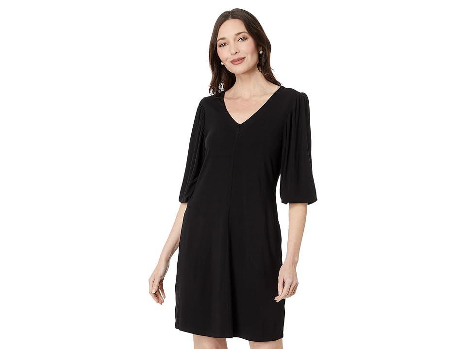 Womens V-Neck Knee-Length Dress Product Image