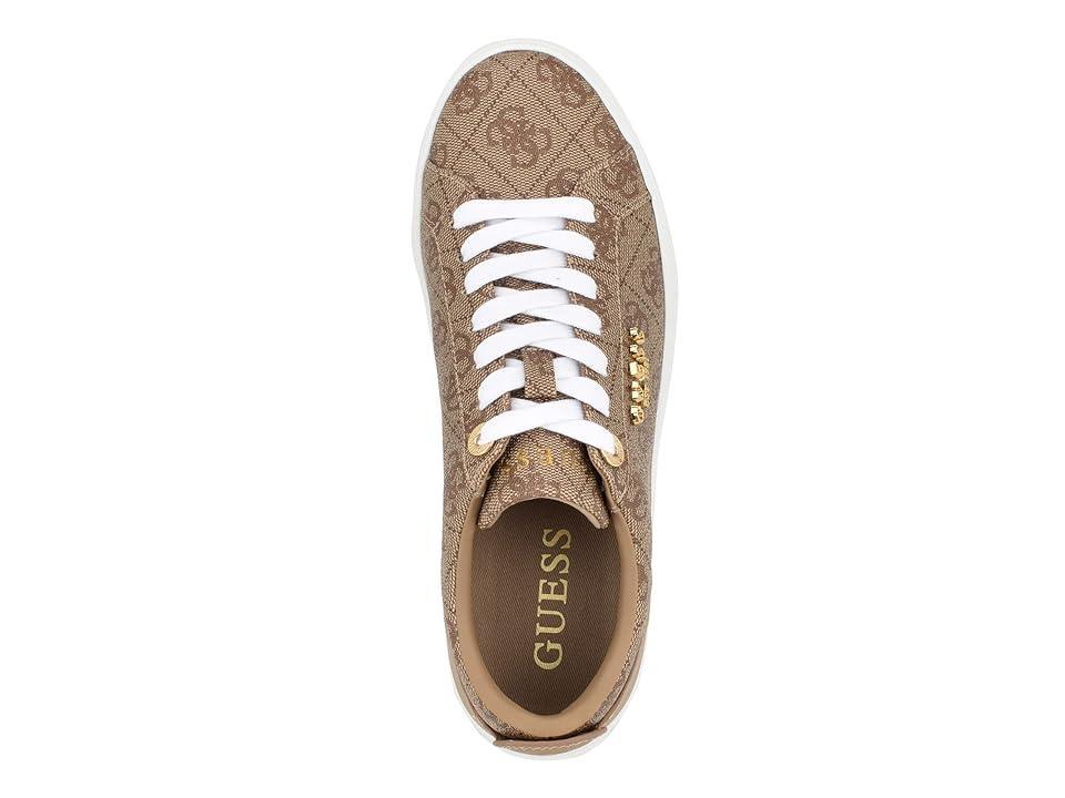 Guess Womens Genza Platform Lace Up Round Toe Sneakers Product Image