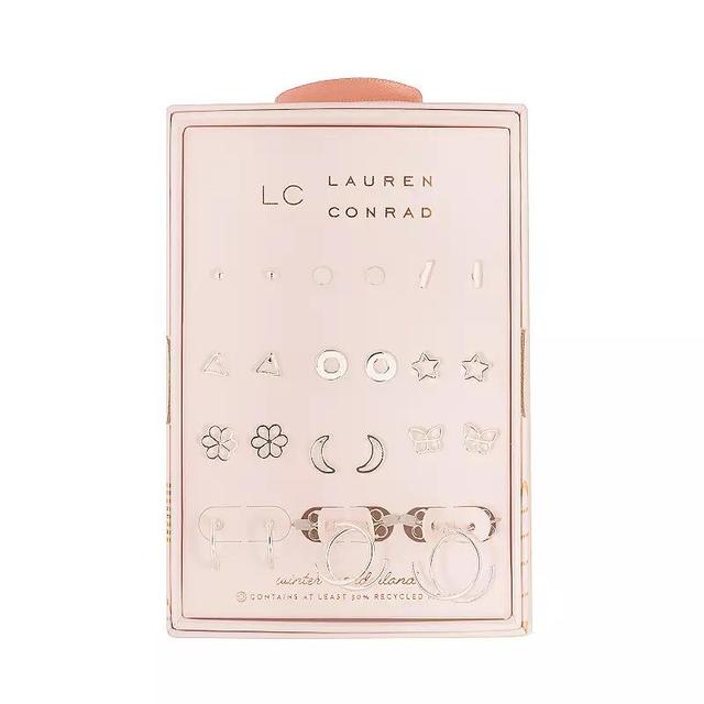 LC Lauren Conrad Openwork Whimsy 12 Pair Earring Set, Womens, None Product Image