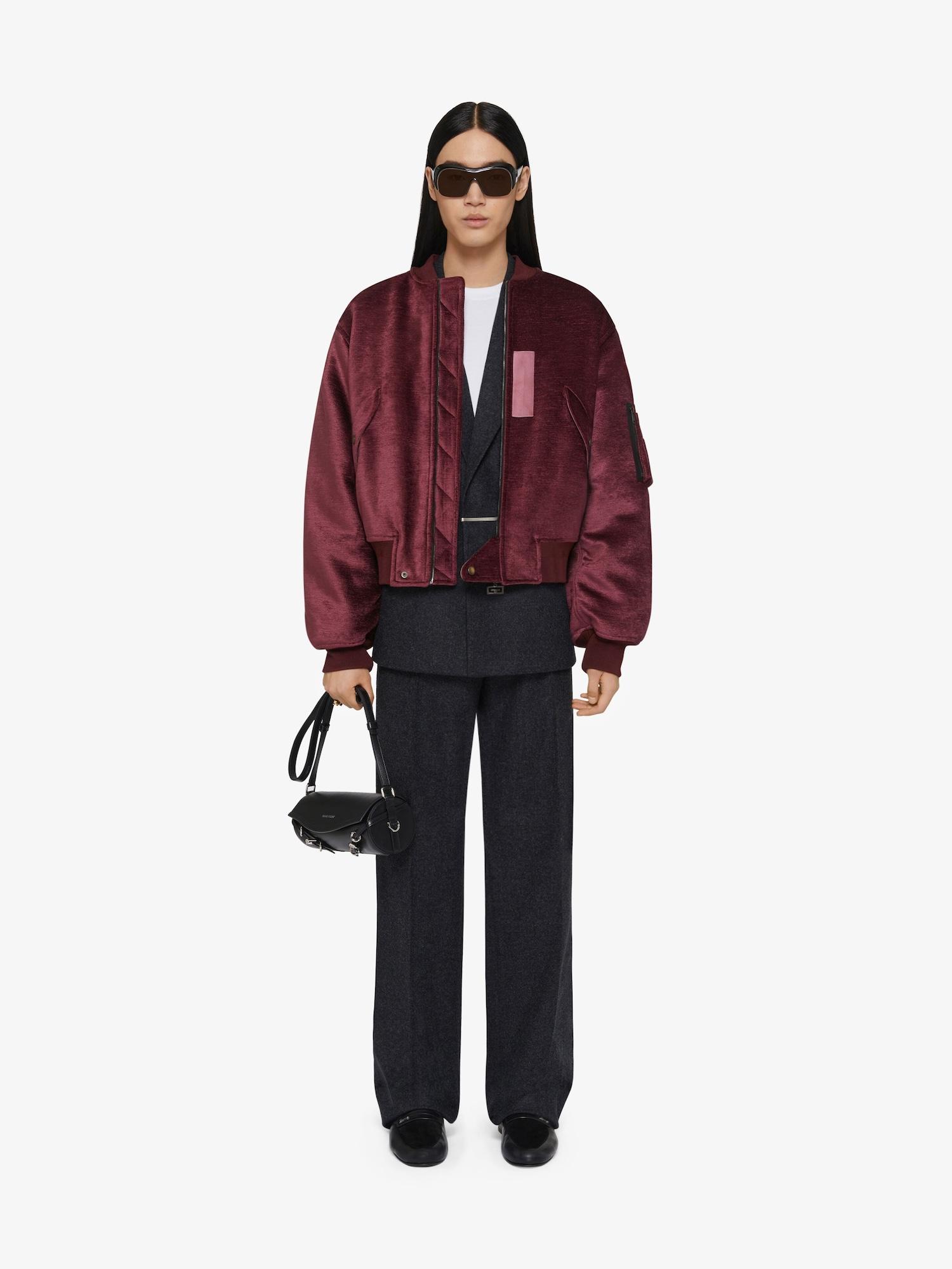 Bomber in chenille velvet Product Image