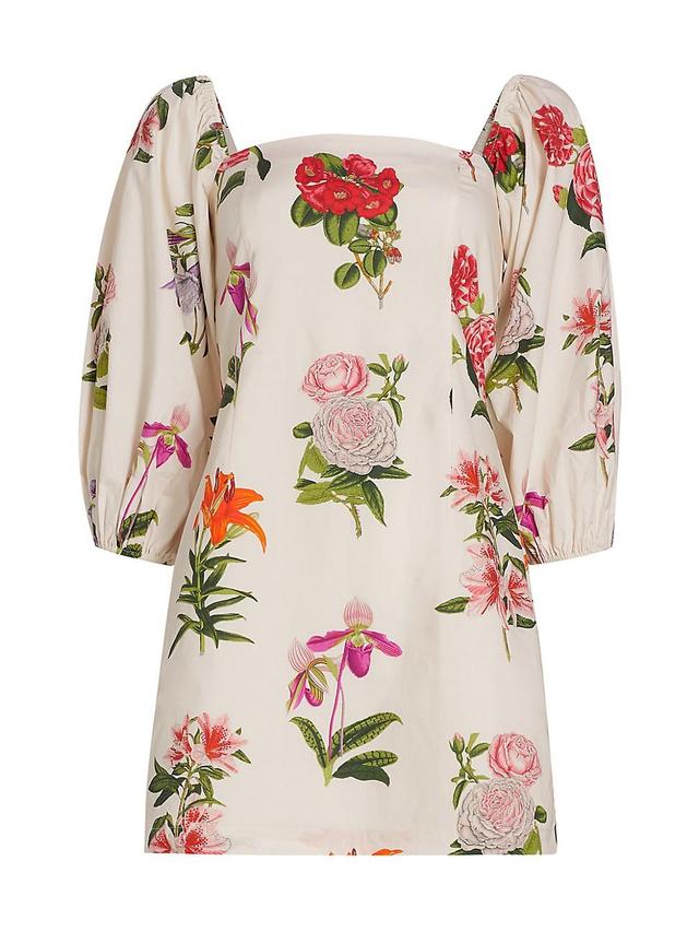 Womens Montauk Floral Cotton Minidress Product Image