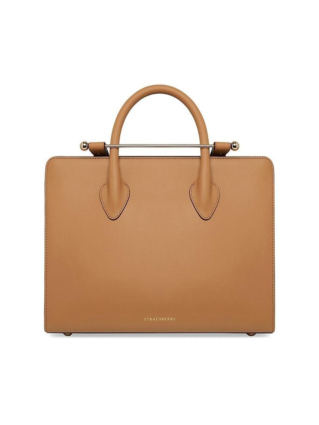 Womens Midi Leather Tote Bag Product Image