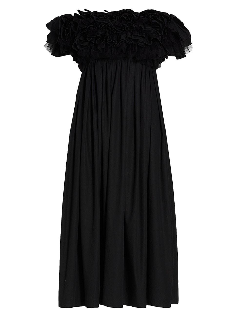 Ruffle Off-The-Shoulder Midi-Dress product image