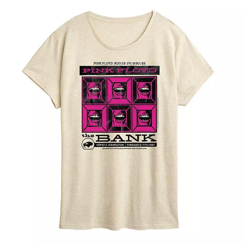 Womens Pink Floyd The Bank Poster Graphic Tee Product Image