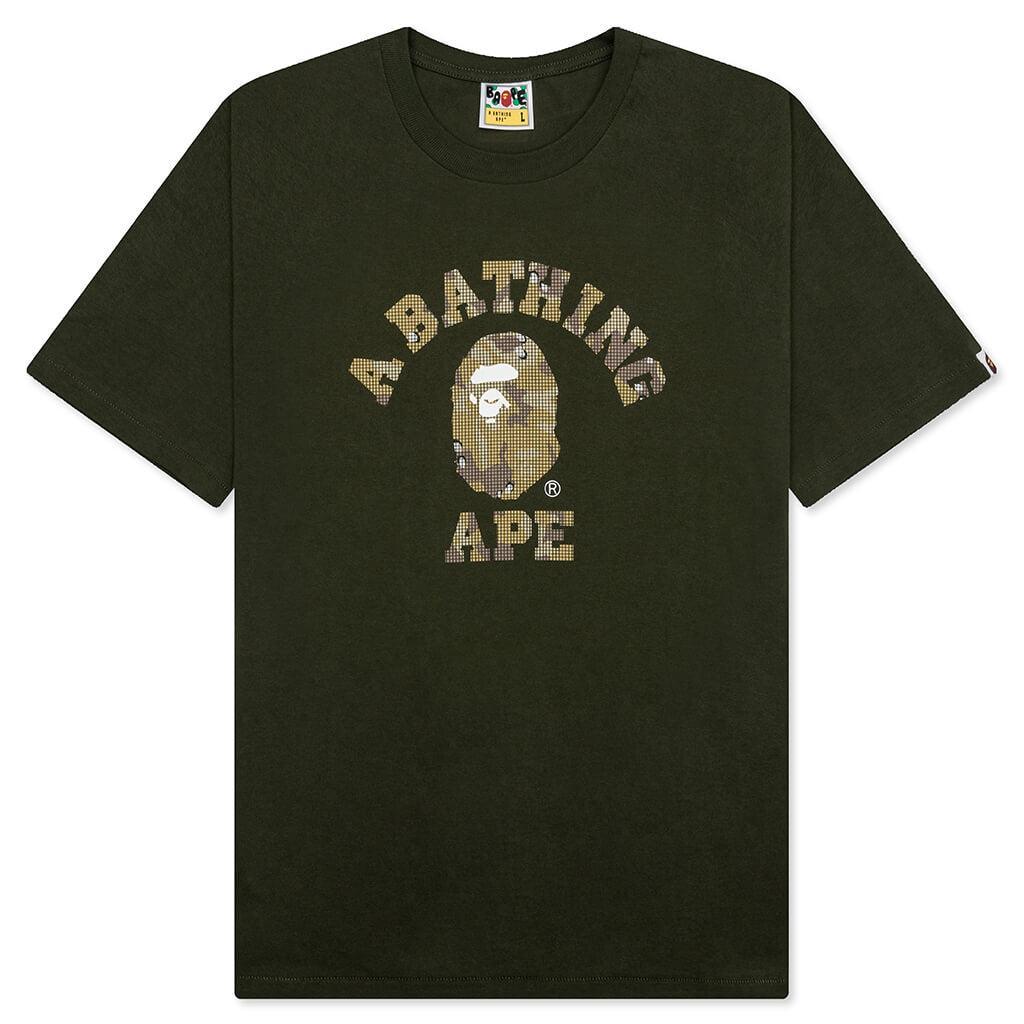 Bitmap College Tee - Olive Drab Male Product Image