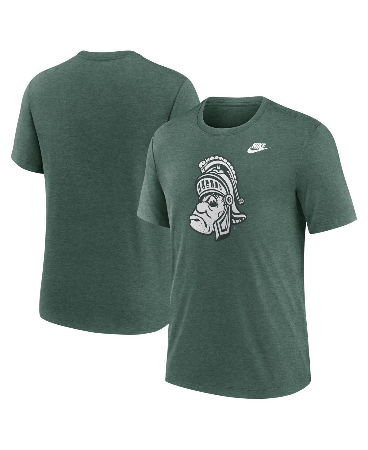 Nike Mens Michigan State Spartans Blitz Evergreen Legacy Primary Tri-Blend T-Shirt Product Image