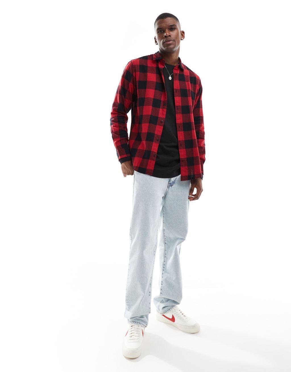 Jack & Jones Essentials buffalo check shirt Product Image