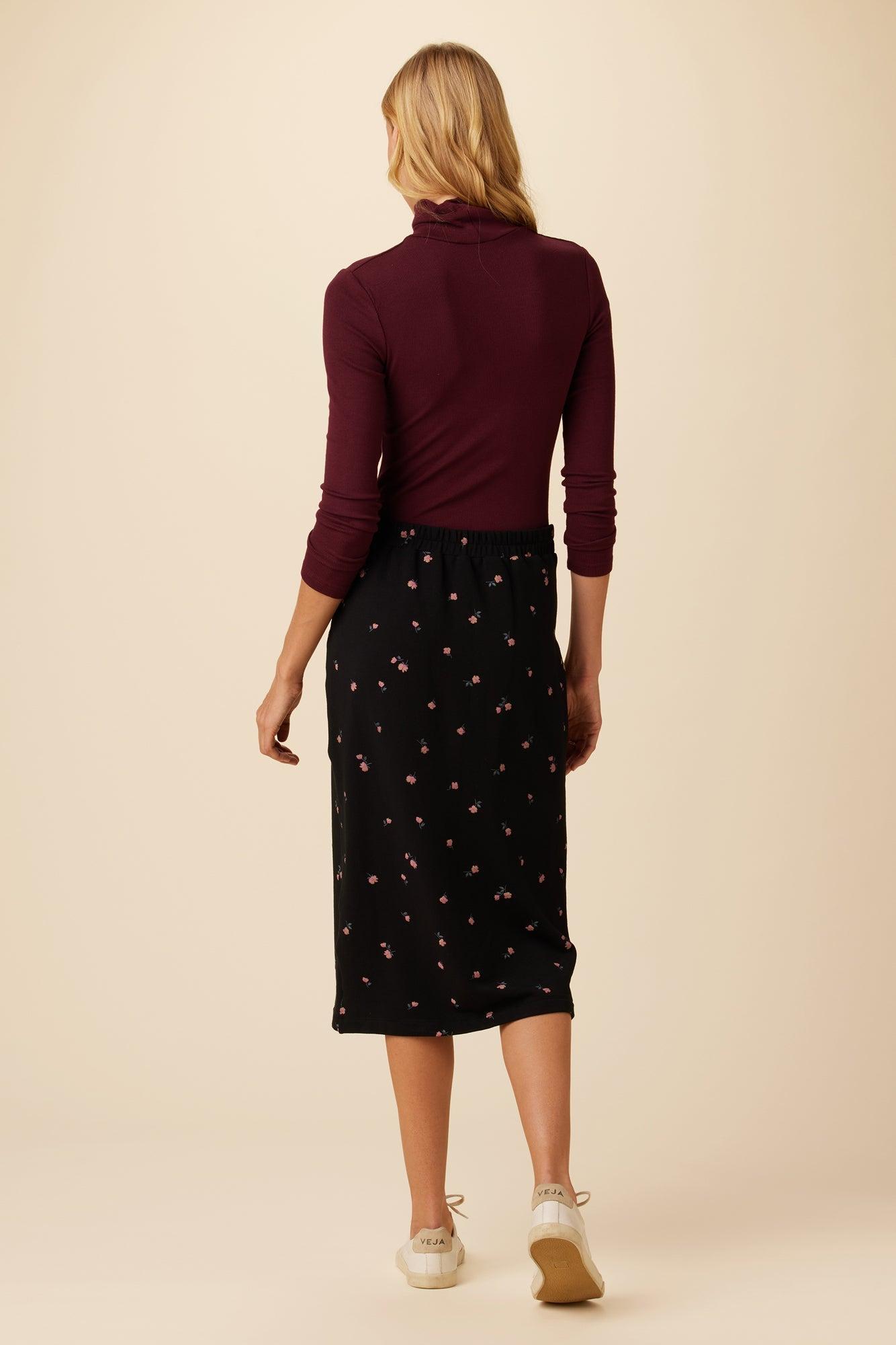 Sabine Luxe Fleece Skirt - Fleur - ReAmour Product Image