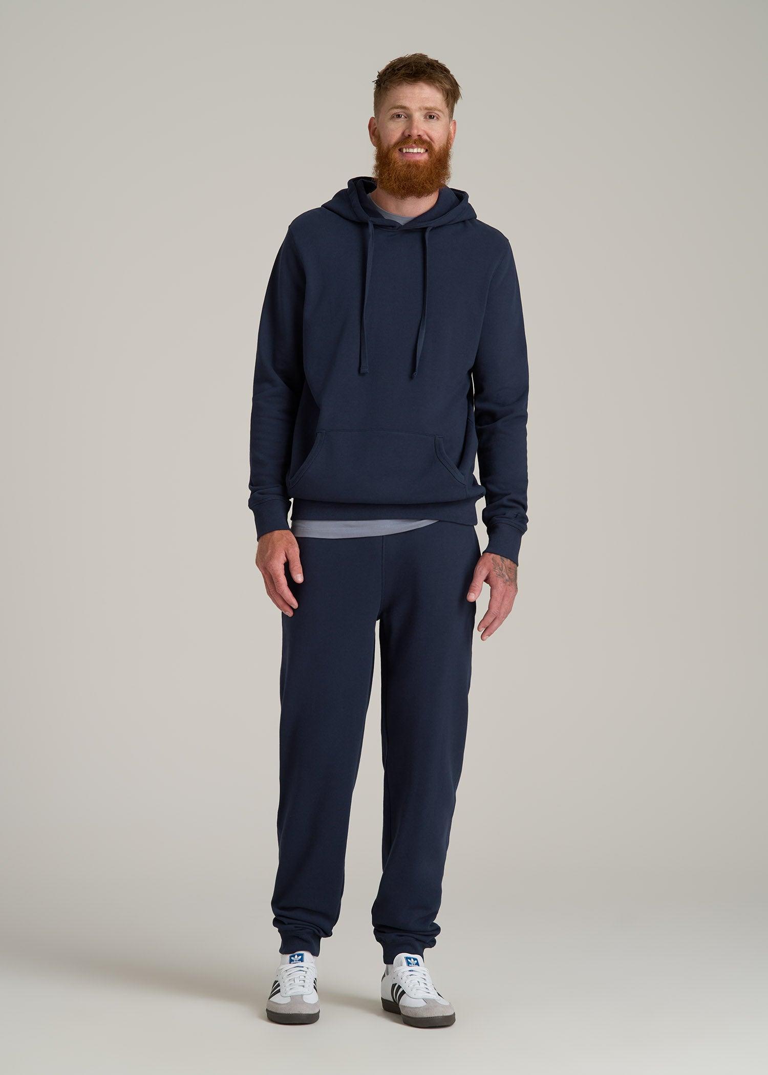 Wearever 2.0 Fleece Hoodie for Tall Men in Evening Blue Product Image