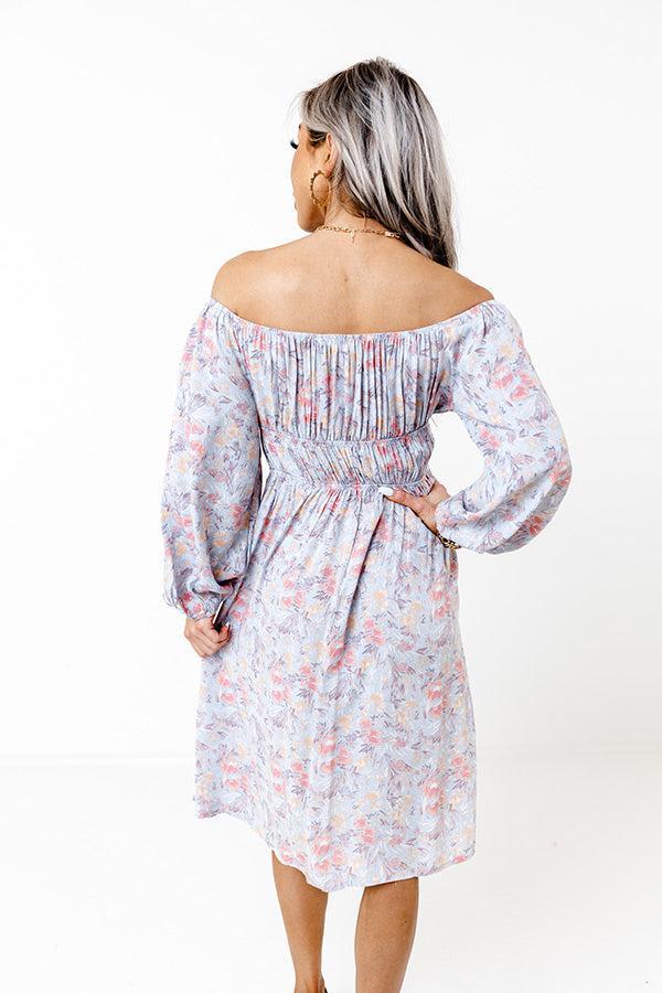 Fresh Blossoms Off Shoulder Dress Product Image