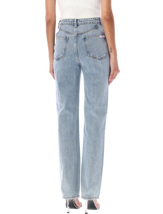 Crystal Embellished Denim In Grey Product Image