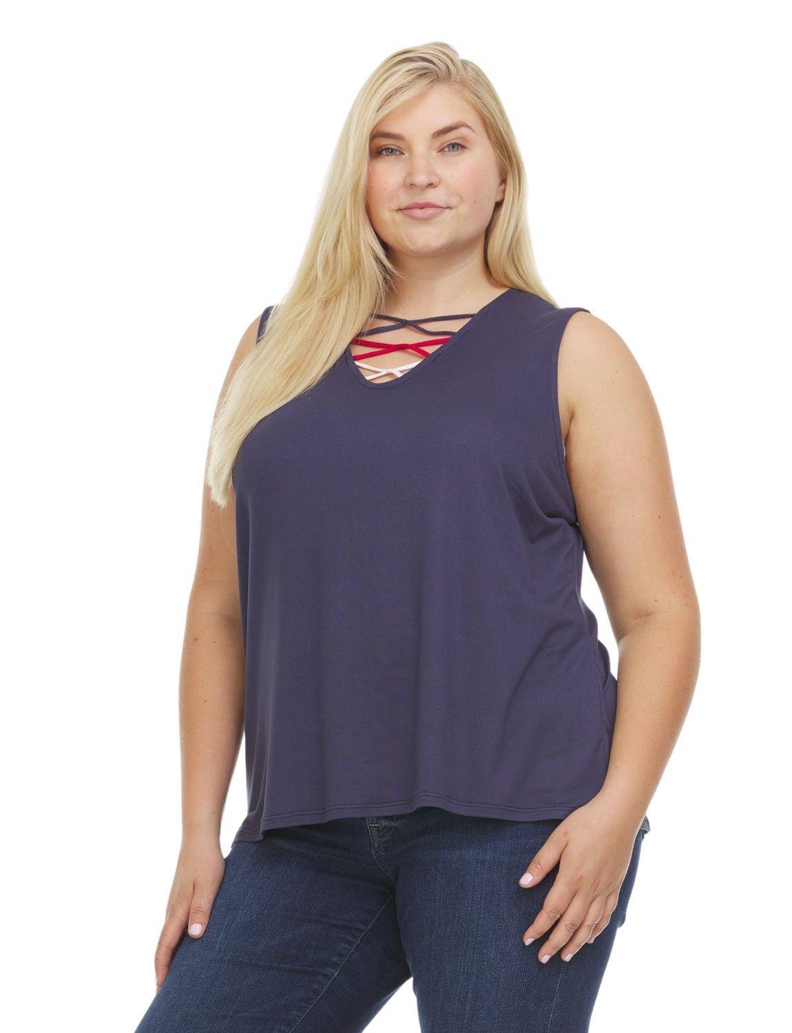 Inner Beauty Sleeveless V-Neck Top - Plus Product Image