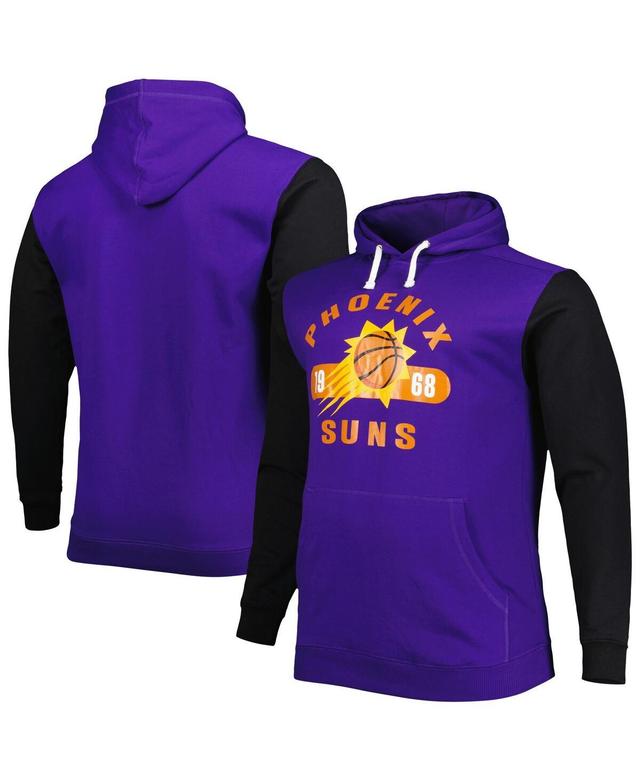 Mens Fanatics Branded Purple/Black Phoenix Suns Big & Tall Bold Attack Pullover Hoodie Product Image