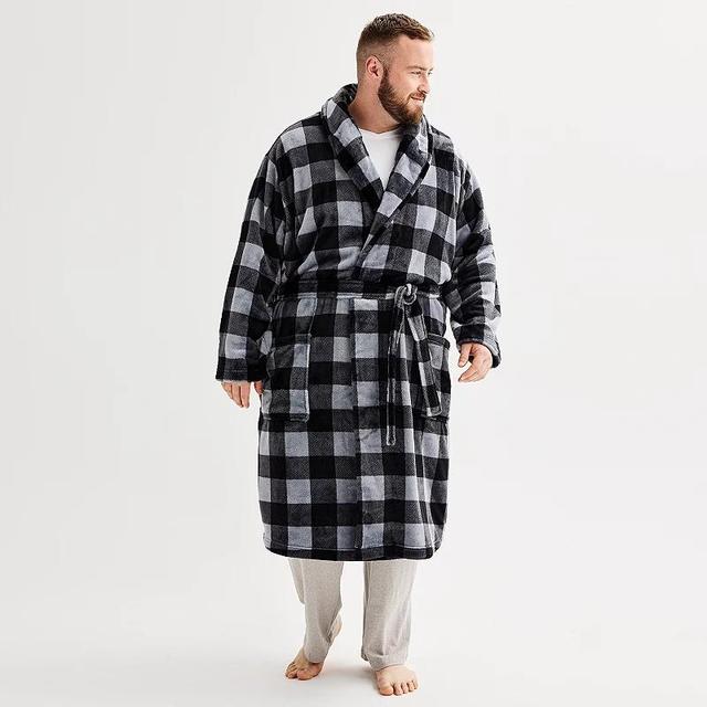 Big & Tall Sonoma Goods For Life Tie Front Long Sleeve Robe, Mens Product Image