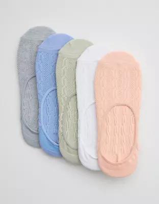 Aerie No Show Sock 5-Pack Product Image