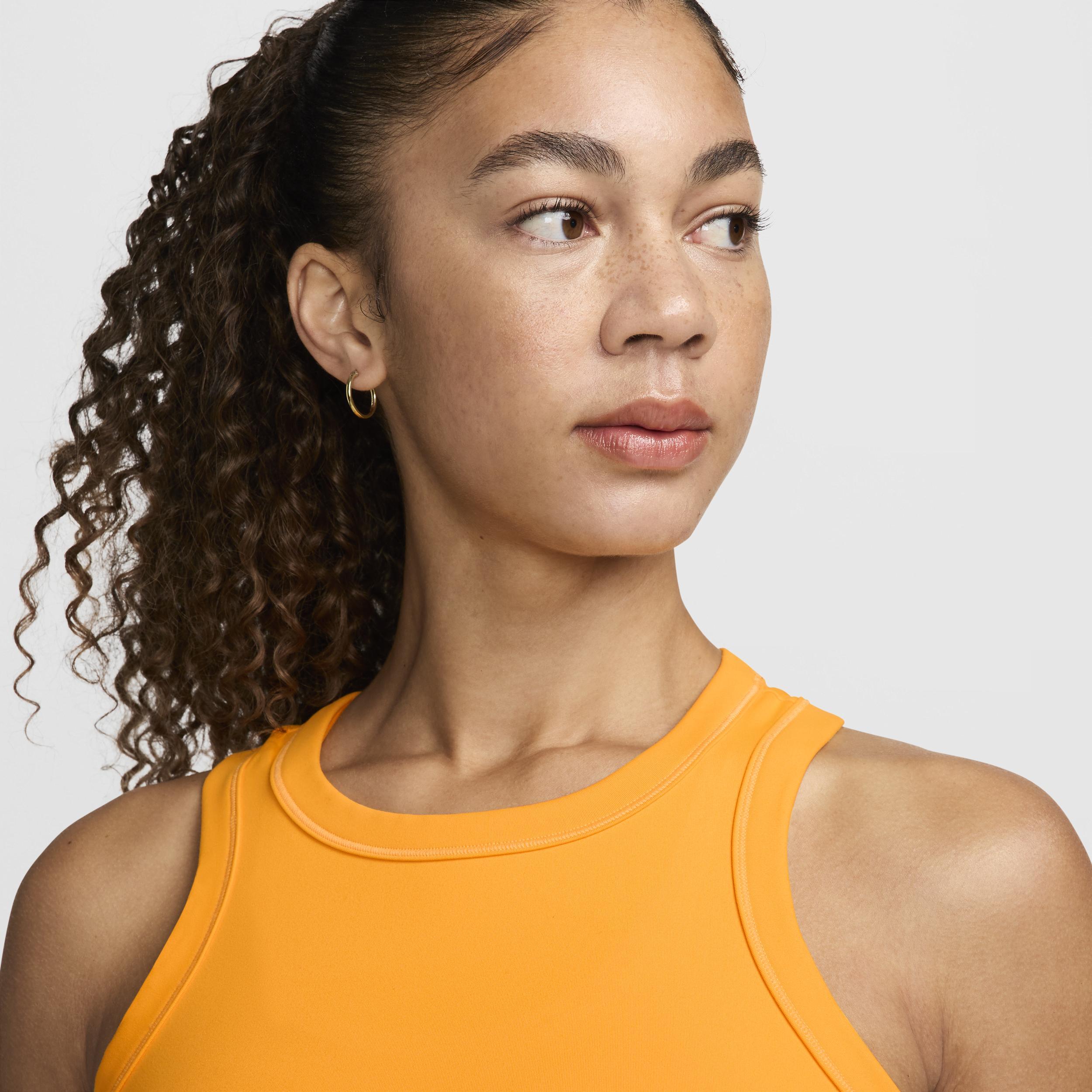 Nike Womens One Fitted Dri-FIT Cropped Tank Top Product Image