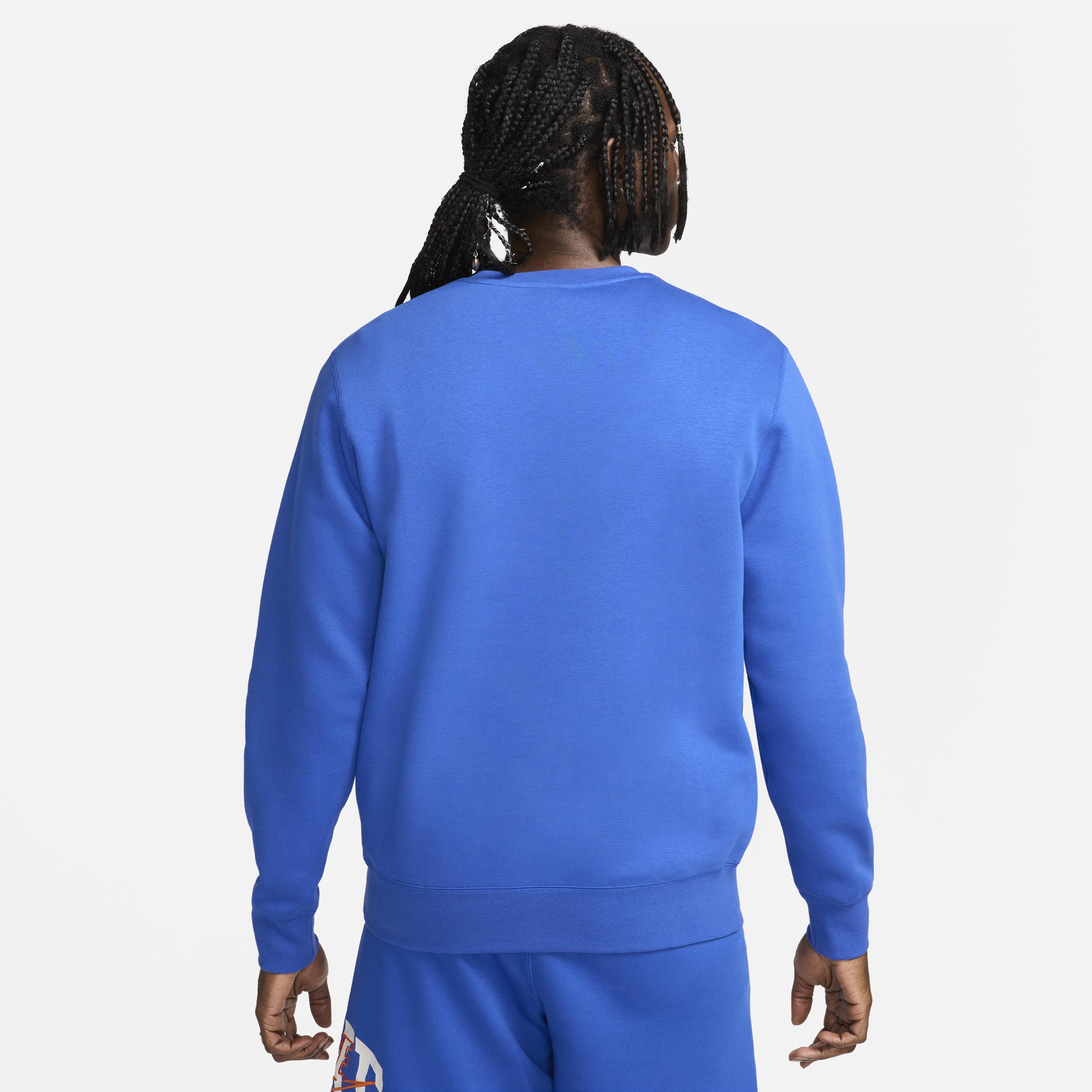 Nike Men's Club Fleece Long-Sleeve Crew-Neck Sweatshirt Product Image