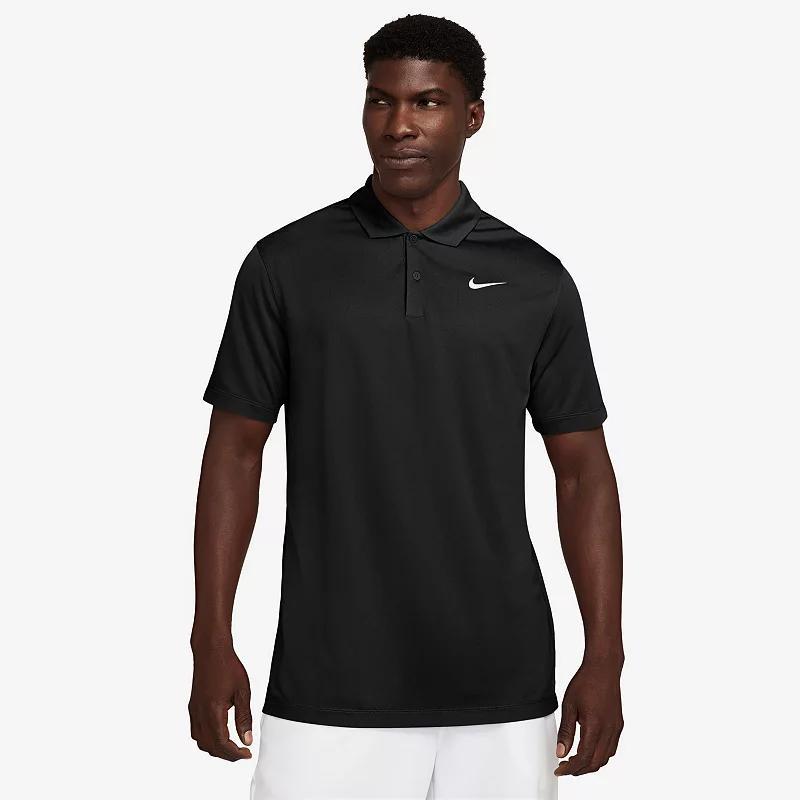 Nike Mens Relaxed Fit Core Dri-fit Short Sleeve Golf Polo Shirt - White Product Image