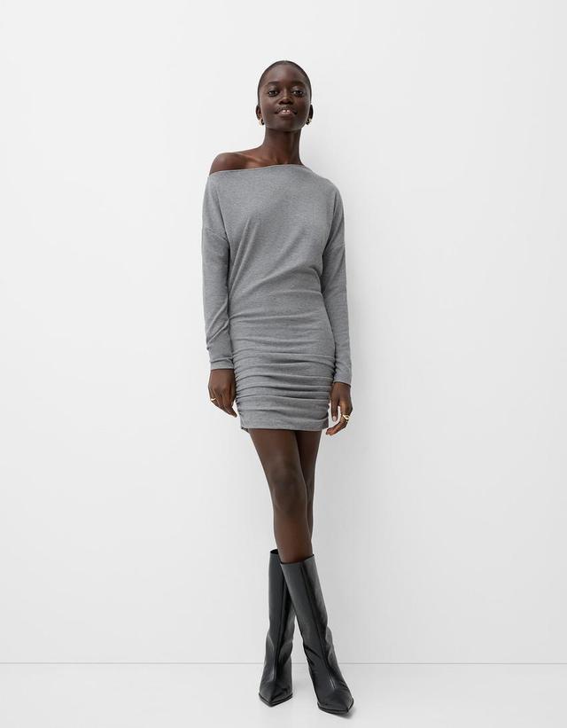 Asymmetric long sleeve dress Product Image