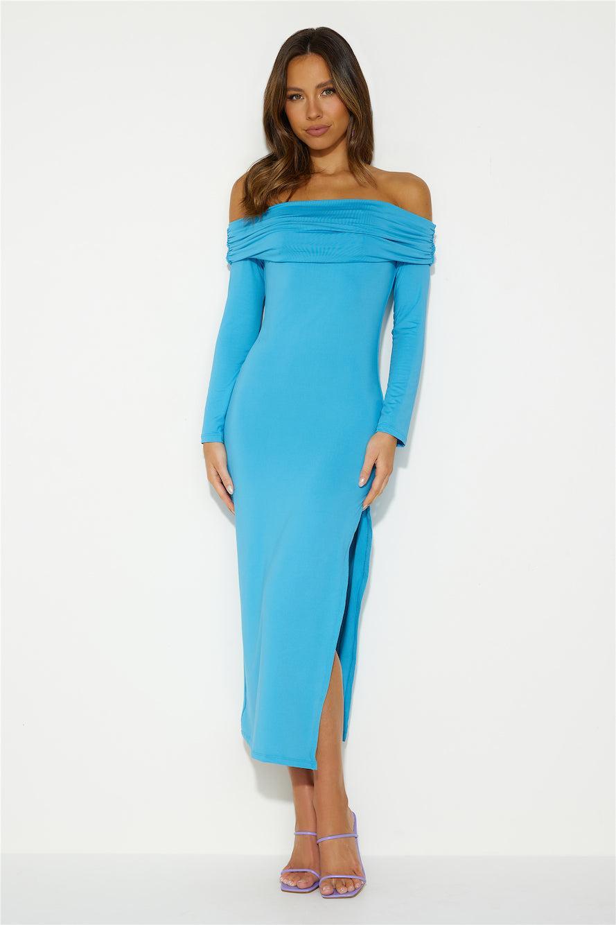 Your Destiny Midi Dress Blue Product Image