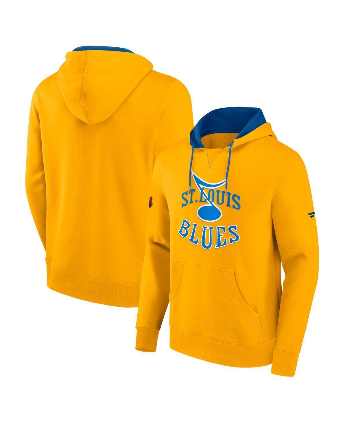 Mens Fanatics Gold St. Louis Blues Special Edition 2.0 Team Logo Pullover Hoodie Product Image