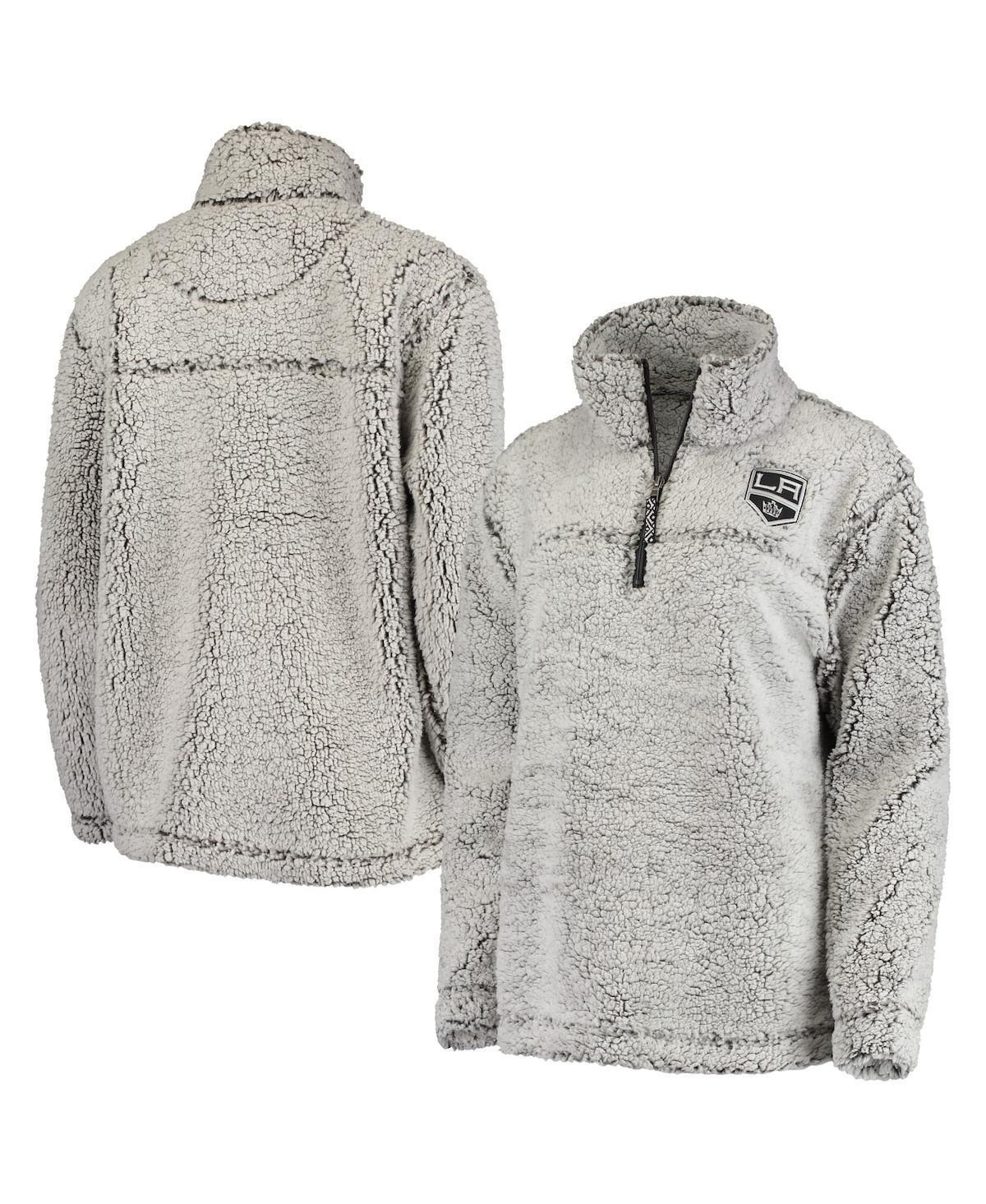 Womens G-III 4Her by Carl Banks Gray Los Angeles Kings Sherpa Quarter-Zip Pullover Jacket Product Image