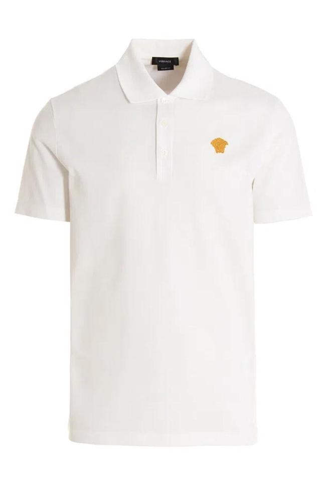 Medusa Logo Embroidered Short In White Product Image